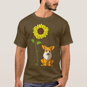 Camiseta Bom Dia Sunshine Ama Meu Cão De Pembroke Corgi