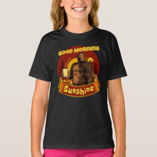 Camiseta Bom dia Sunshine Engraçado Pé Grande