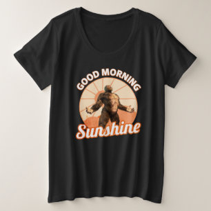 Camiseta Bom dia Sunshine Engraçado Pé Grande
