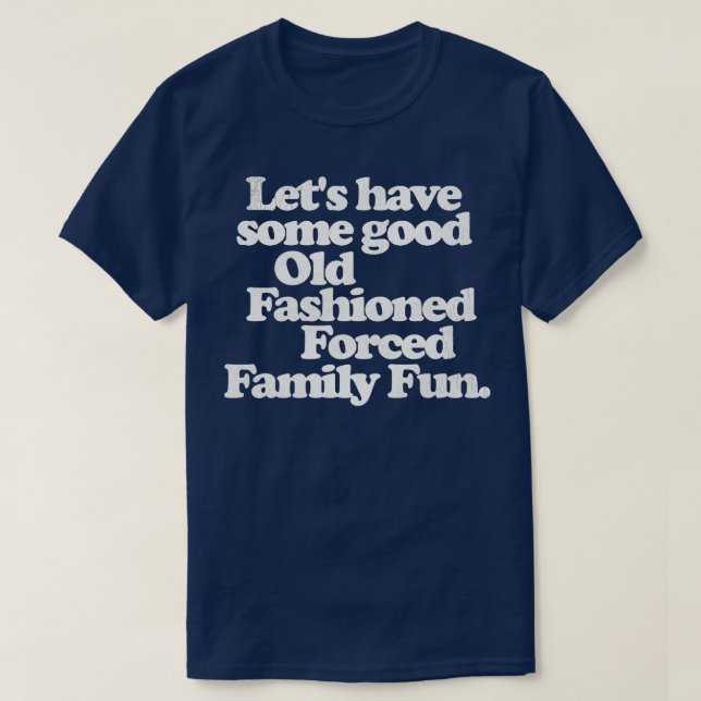 Camiseta Bom e velho Natal divertido da família (Frente do Design)