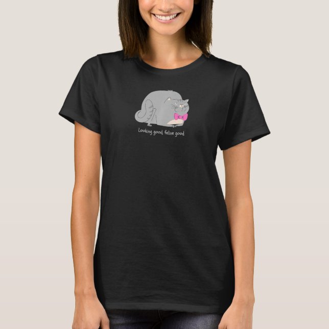 Camiseta Bom Felino, Bom Gato De Canhão (Frente)