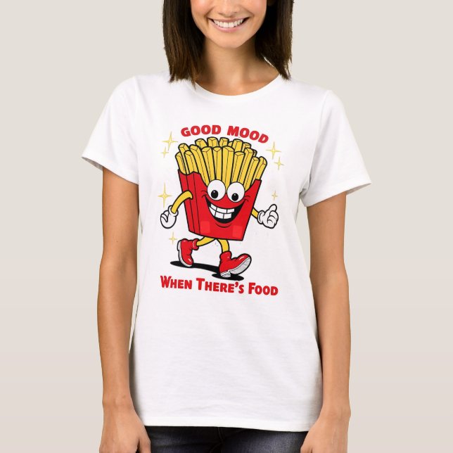 Camiseta Bom humor quando há Comida (Frente)