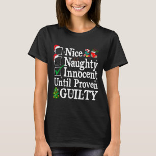 Camiseta Bom Malvado Inocente Até Prova em Contrário Natal
