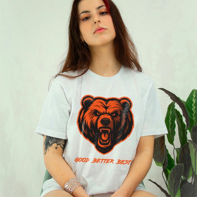 Camiseta Bom Melhor Ótimo Nunca Deixe Descansar (2 LADOS) (Criador carregado)