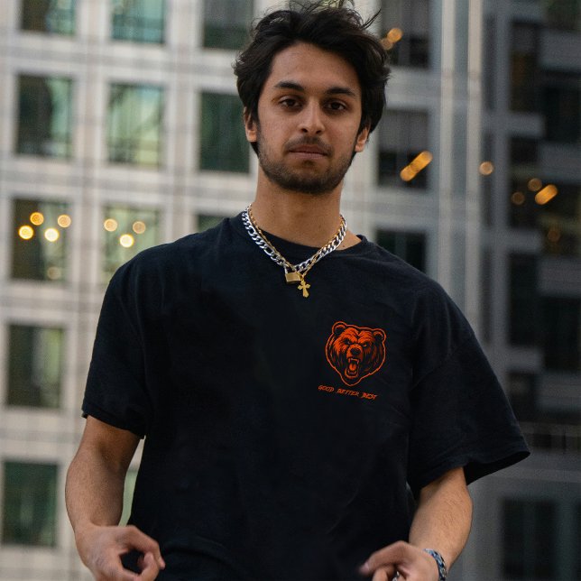 Camiseta Bom Melhor Ótimo Nunca Deixe Descansar (2 LADOS) (Criador carregado)