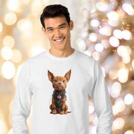 Camiseta Bom menino Cachorro de Natal Tee