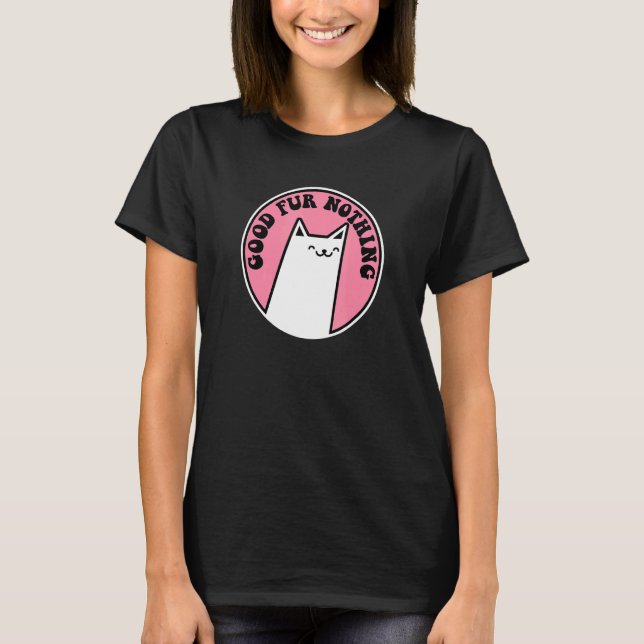 Camiseta Bom Pelo Nada Pun Cat (Frente)