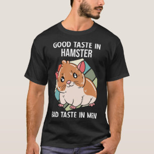 Camiseta Bom Sabor Em Hamster Mau Gosto Homens
