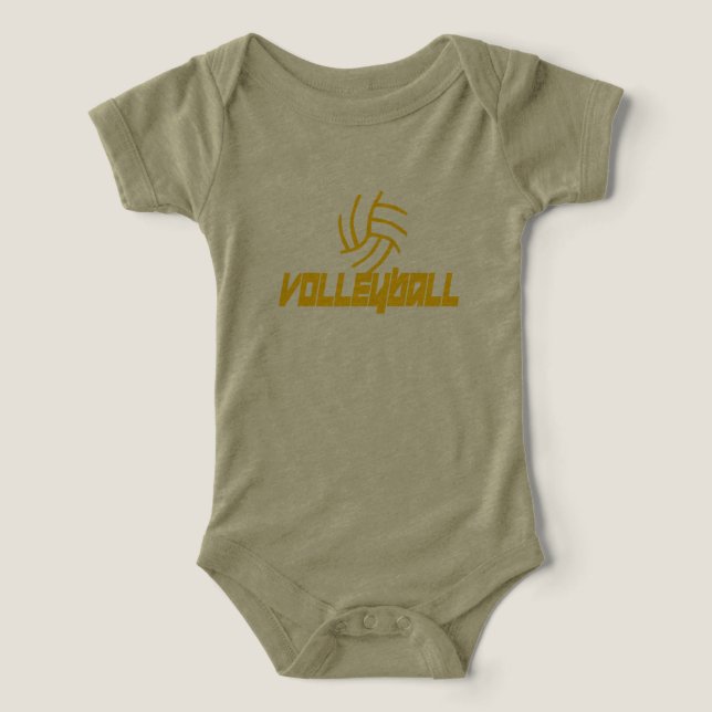 Camiseta Bom Salve! Bebê de voleibol (Design frontal)