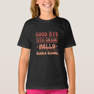 Camiseta Bom Tchau, 5, Alô, Escola Média