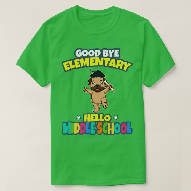 Camiseta Bom Tchau Alô Elementar Formatação do Ensino Médio (Frente do Design)
