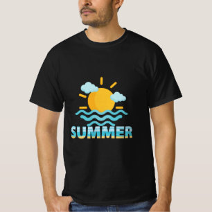 Camiseta "Bom Tchau Escola", "Olá, Férias do Sol de Verão, 