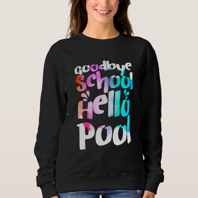 Camiseta Bom Tchau, Piscina, Tie Dye, Dia Passado (Frente)