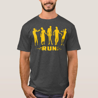 Camiseta Bom Zombie Advice Graphic Corre Para Evitar Zombi