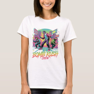 Camiseta Bomb Rush Cyberfunk – Rebelião de Rua Neon