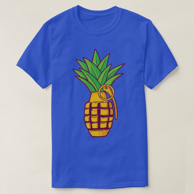 Camiseta Bomba de abacaxi Granada Vitamina (Frente do Design)