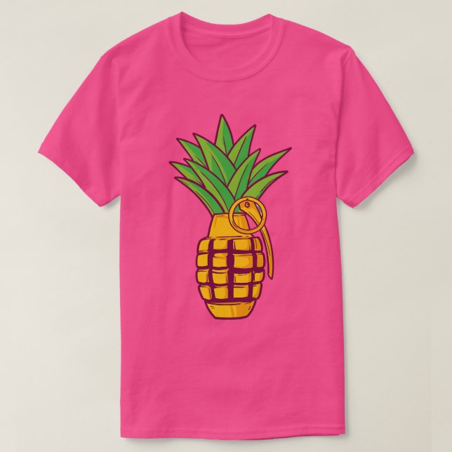 Camiseta Bomba de abacaxi Granada Vitamina (Frente do Design)