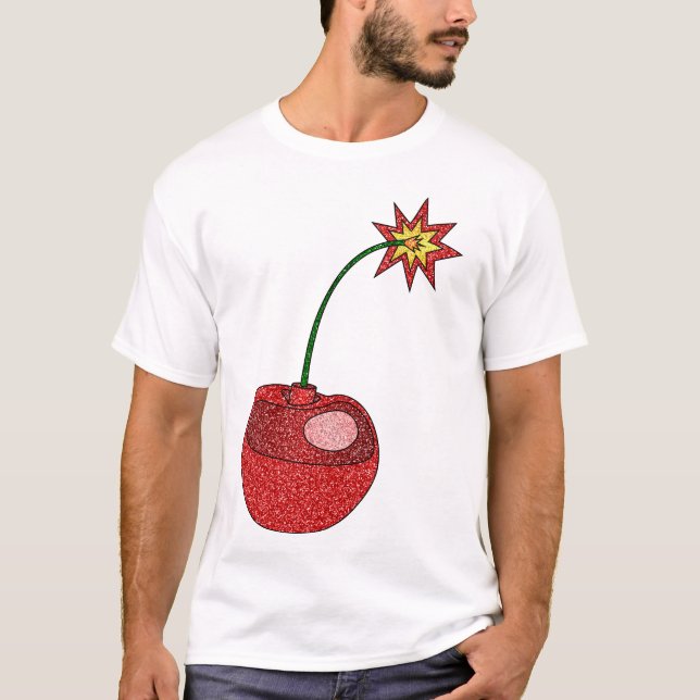 Camiseta Bomba de Cherry com brilho (Frente)