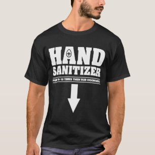 Camiseta Bomba de Desinfetante para as Mãos 10 15 Vezes Esf