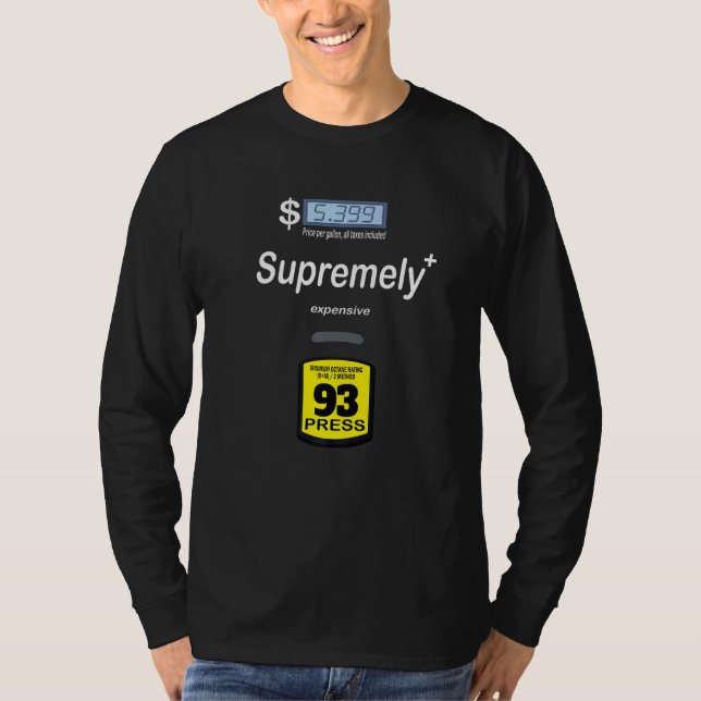 Camiseta Bomba de Gasolina  Extremamente Cara (Frente)