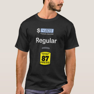 Camiseta Bomba de Gasolina Fantasia Regular Azul Gás Regula