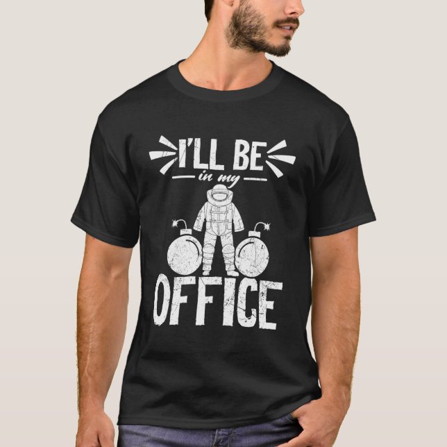 Camiseta Bomba explosiva do técnico de eliminação de muniçõ (Frente)