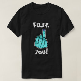 Camiseta Bomba falso e piada falsa do dedo médio v3.1