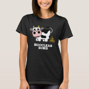 Camiseta Bomba Mooclear Vaca Funny Pun Dark BG