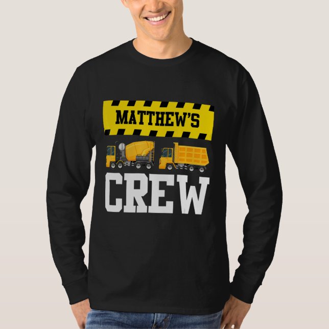 Camiseta Bomba Personalizada Da Tripulação De Construção De (Frente)