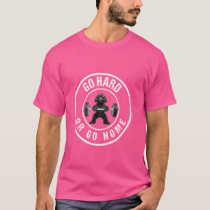 Camiseta Bomba Pesando Levantando Engraçado Cão-de-Água Por