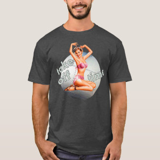 Camiseta Bombardeio Rapariga tira o tempo nariz Arte WW2 Re