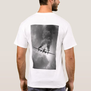 Camiseta Bombardeiro Vintage B-17 no entusiasmo da aviação