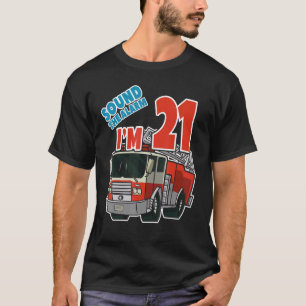 Camiseta Bombardeiros de aniversário de 21 anos de Bombeiro