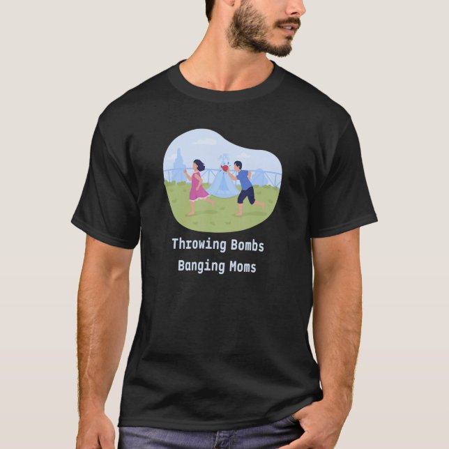 Camiseta Bombas de Mães de futebol (Frente)