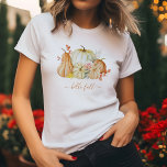 Camiseta Bombas e flores de queda<br><div class="desc">Mergulhe nas cores vibrantes e em vibrações confortáveis da estação com este chá inspirado na natureza.</div>