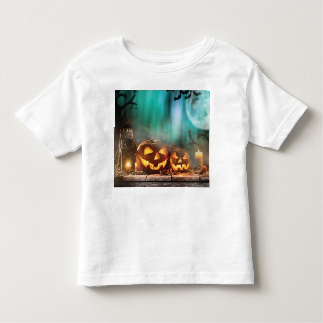 Camiseta Bombas e morcegos de Halloween (Frente)