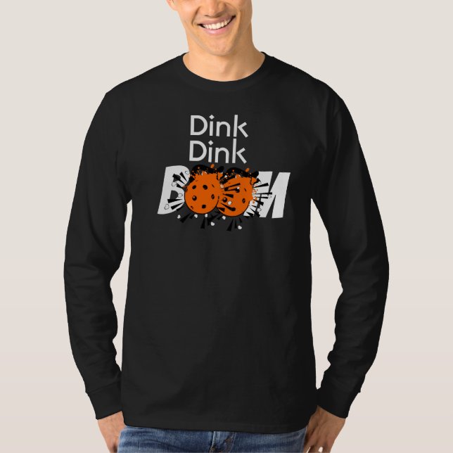 Camiseta Bombas Laranja Dink Boom Pickleball Dinking (Frente)
