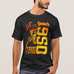 Camiseta Bombeiro 1950 72 anos Brigada de Incêndios 72.º Na