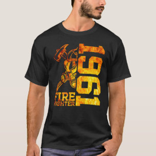 Camiseta Bombeiro 1961 61 Anos Brigada de Incêndio 61ruas N