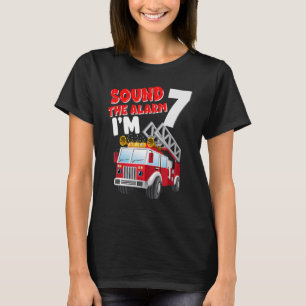 Camiseta Bombeiro 7 de Aniversário de 7 Anos