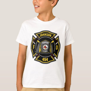 Camiseta Bombeiro ADICIONAR NOME Equipe de Resgate do Corpo