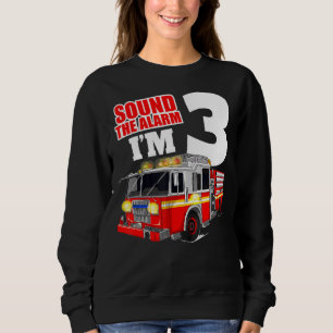 Camiseta Bombeiro aniversário de 3 anos Toddler