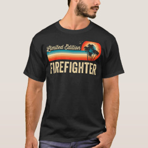 Camiseta Bombeiro Aniversário Retro Vintage Men Pai