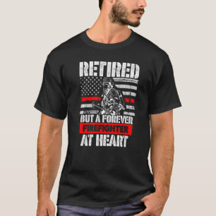 Camiseta Bombeiro Aposentado Mas Para Sempre No Coração
