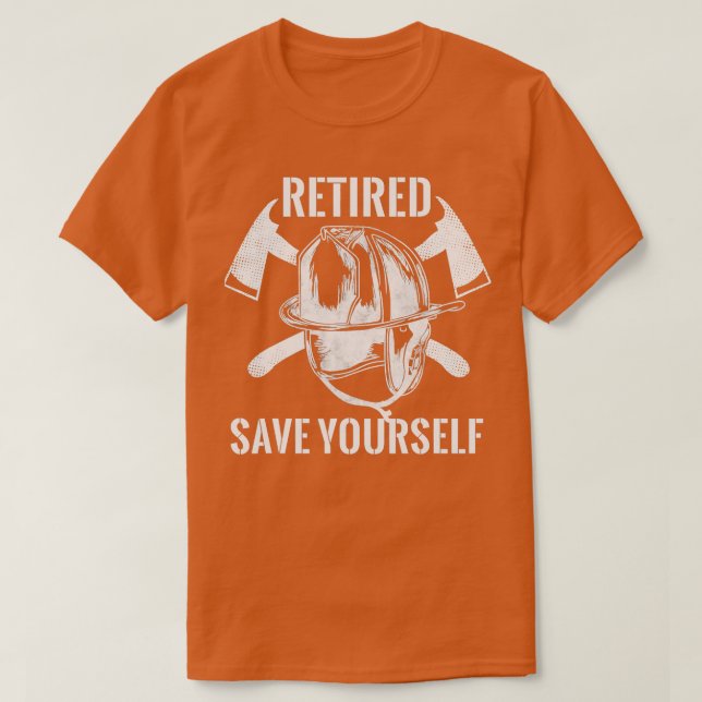 Camiseta Bombeiro Aposentado Salve-se (Frente do Design)