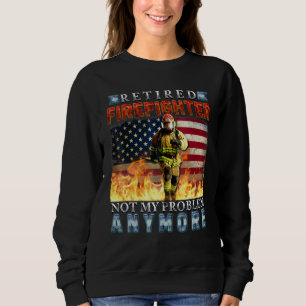 Camiseta Bombeiro aposentado Vintage American Flag Retireme