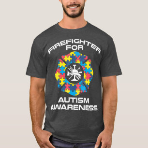 Camiseta Bombeiro Autismo Merch Melhores Presentes Para