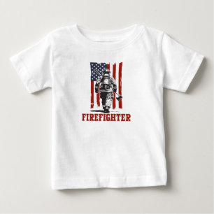 Camiseta Bombeiro, Bandeira Americana