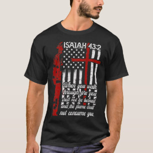 Camiseta Bombeiro Bíblia Cristão dos EUA