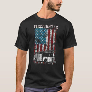 Camiseta Bombeiro Bombeiro Bombeador Afastado Bombeiro Amer